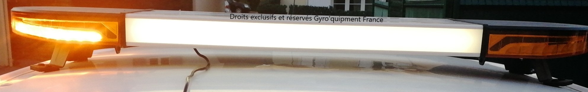 Rampe à Leds signalisation routière - Gyrophare Orange Intervention et sécurisation