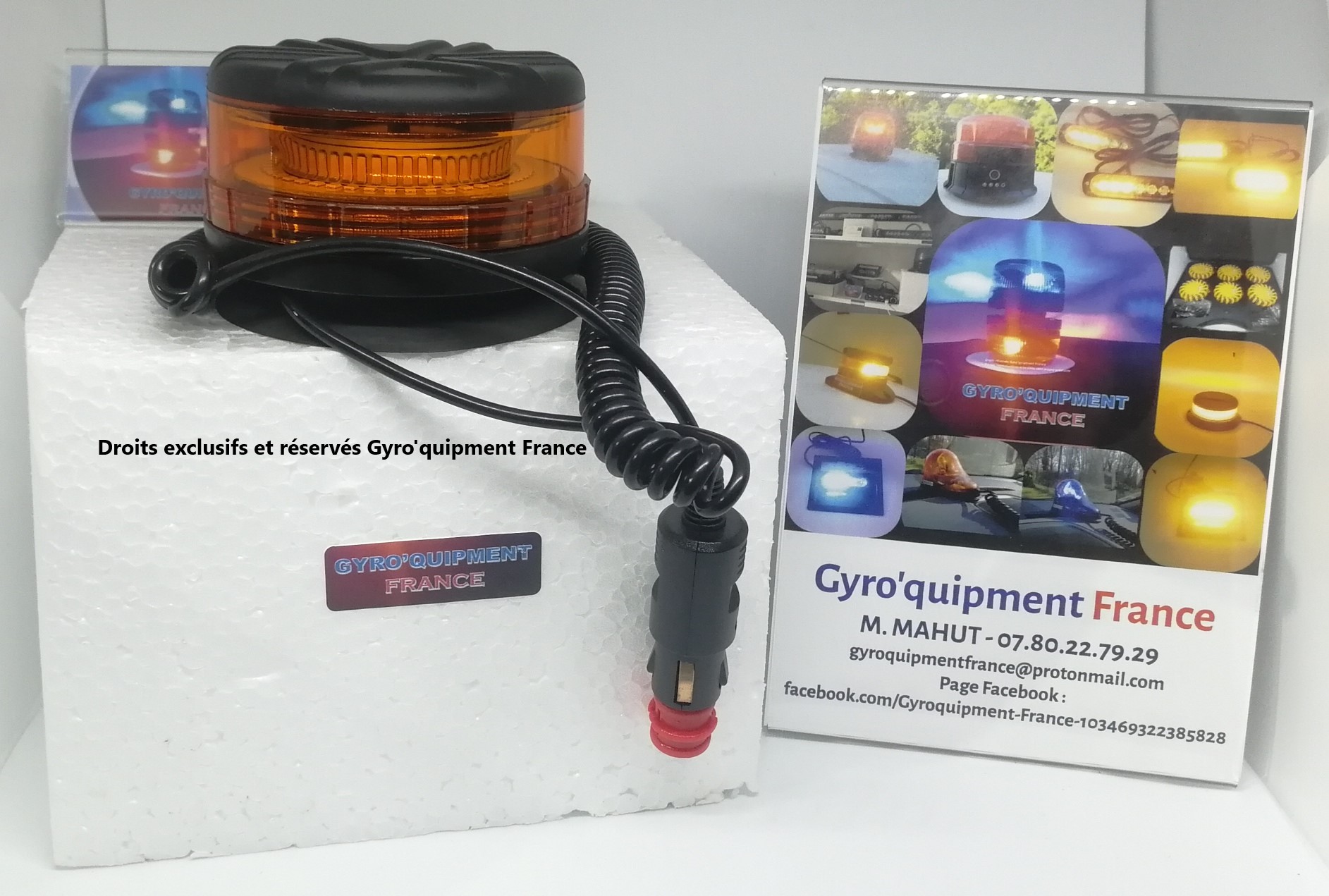 Gyrophare Orange magnétique 