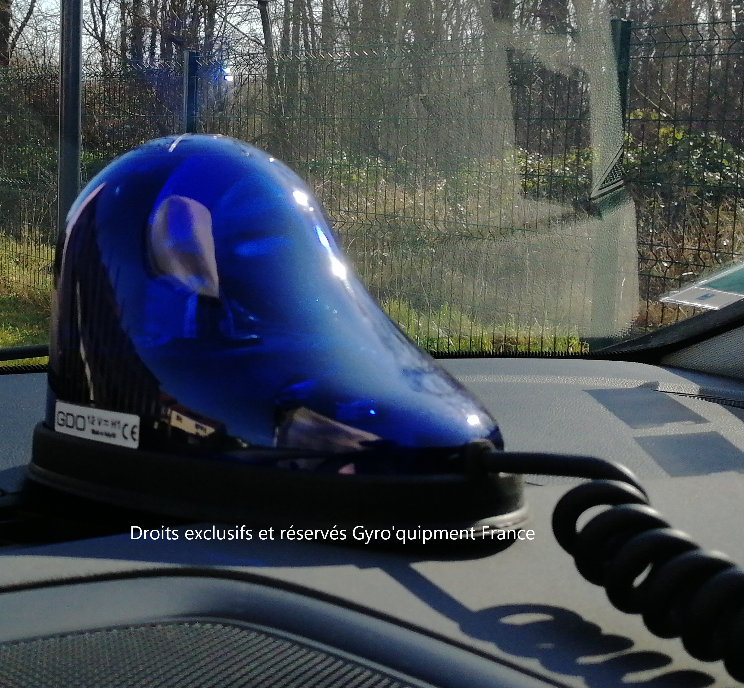 Gyrophare GDO Goutte d'eau SIRENA bleu ou orange