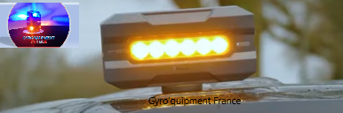 Feu stroboscopique gyrophare sans fil autonome batterie lithium voiture auto intervention sécurité 