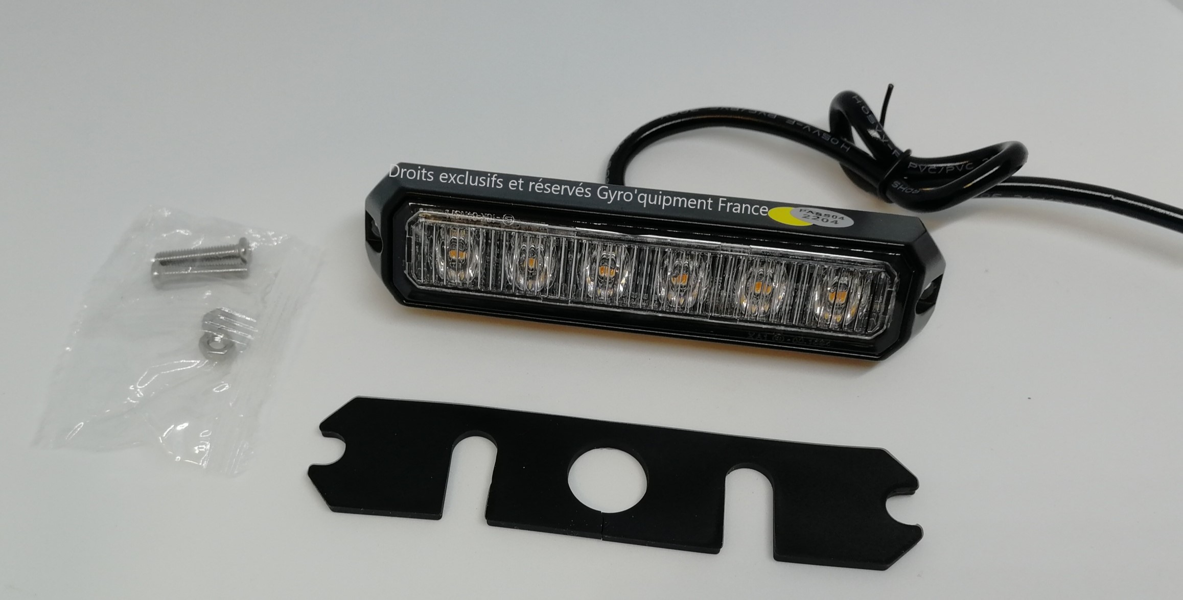 Feu stroboscopique gyrophare intervention secours orange dépannage