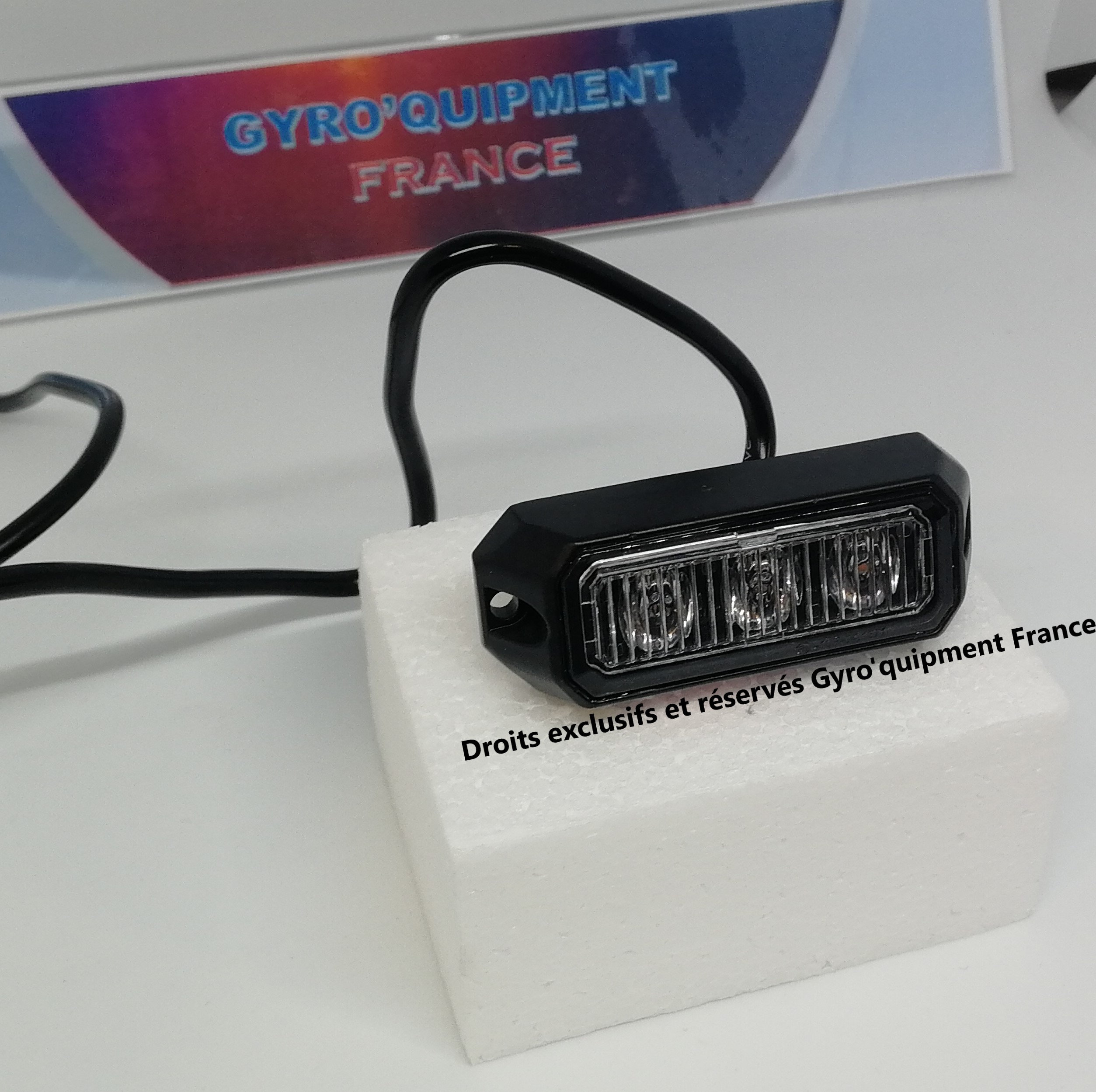 Gyrophare, feux de pénétrations calandre Orange Led Intervention secours