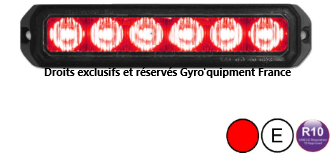 Feu stroboscopique gyrophare intervention secours rouge dépannage