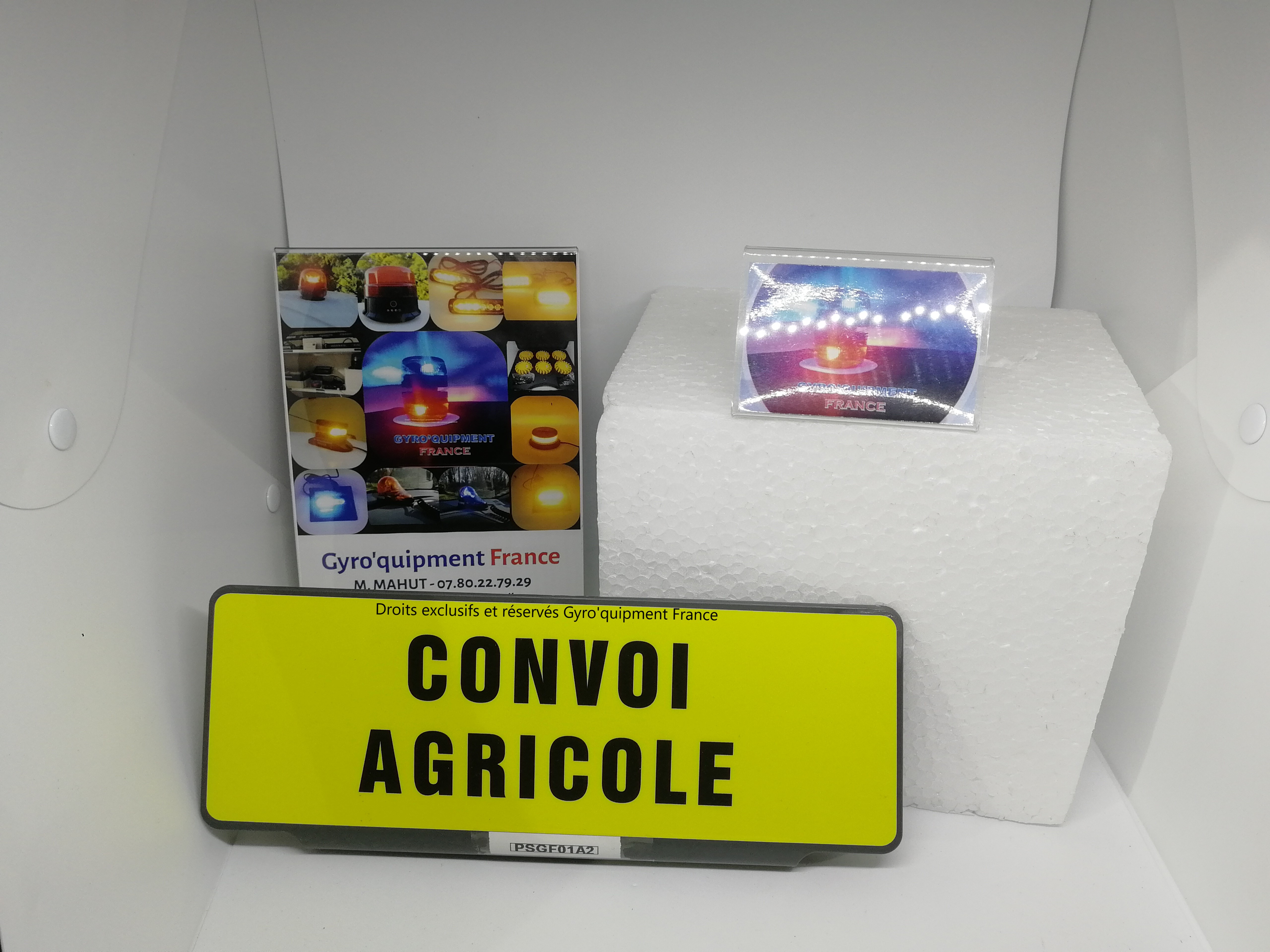 Pare-soleil clipsable jaune rétroréfléchissant auto camion