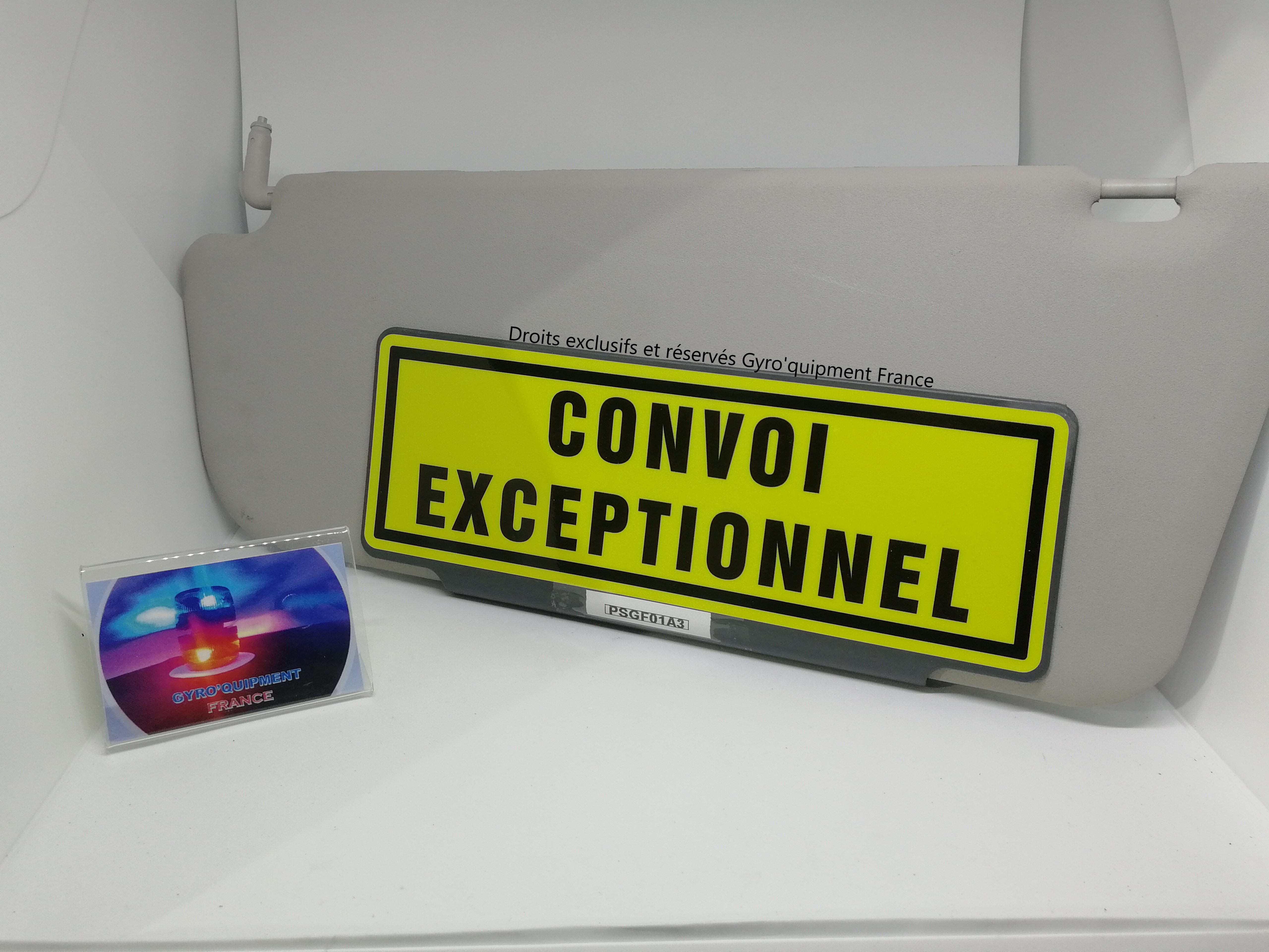 Pare-soleil clipsable jaune rétroréfléchissant auto camion